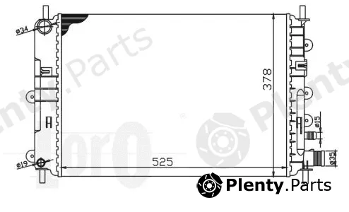 Abakus 017-017-0022 — Radiator, engine cooling