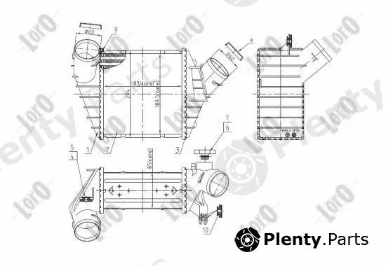Abakus 053-018-0012 — Charge Air Cooler