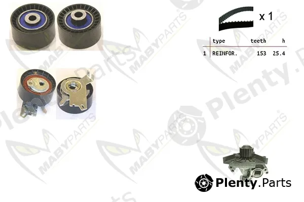 Mabyparts OBKWP0167 — Water Pump & Timing Belt Kit
