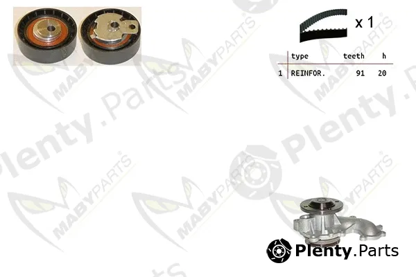 Mabyparts OBKWP0149 — Water Pump & Timing Belt Kit