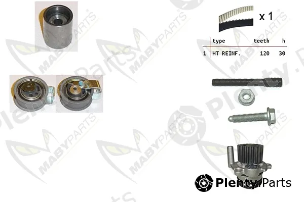 Mabyparts OBKWP0084 — Water Pump & Timing Belt Kit