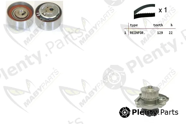 Mabyparts OBKWP0053 — Water Pump & Timing Belt Kit
