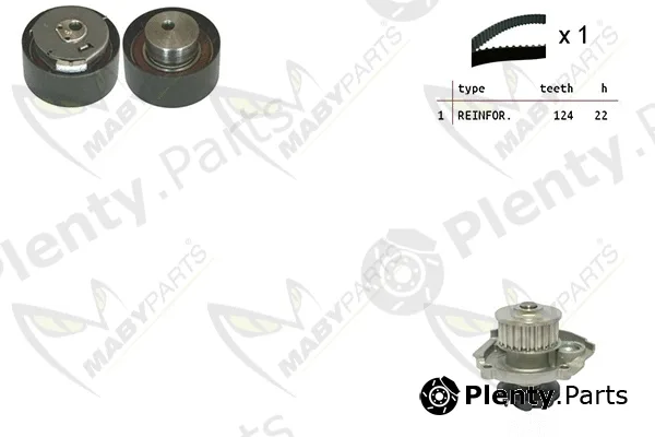 Mabyparts OBKWP0073 — Water Pump & Timing Belt Kit