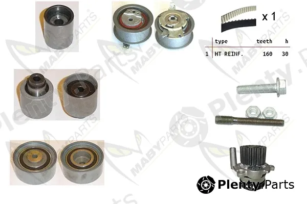 Mabyparts OBKWP0120 — Water Pump & Timing Belt Kit
