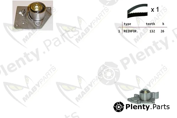 Mabyparts OBKWP0094 — Water Pump & Timing Belt Kit