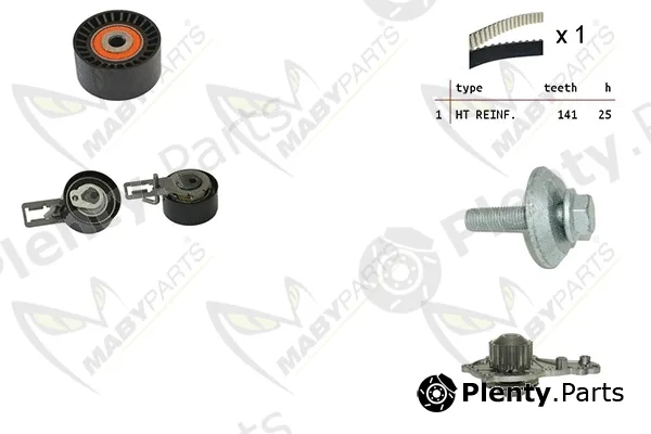 Mabyparts OBKWP0134 — Water Pump & Timing Belt Kit