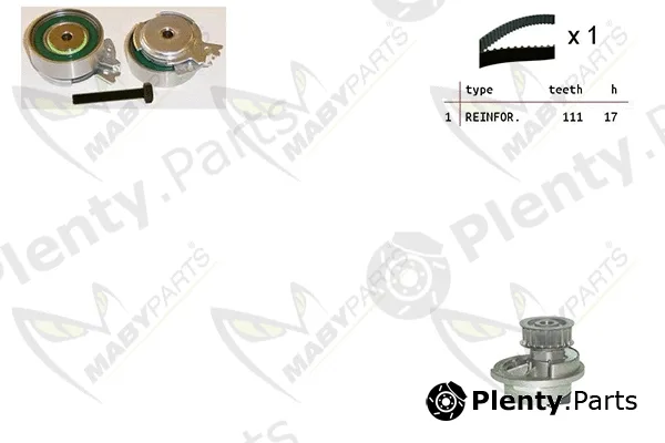 Mabyparts OBKWP0142 — Water Pump & Timing Belt Kit