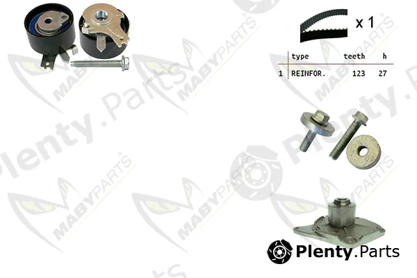 Mabyparts OBKWP0061 — Water Pump & Timing Belt Kit