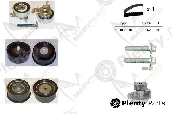Mabyparts OBKWP0097 — Water Pump & Timing Belt Kit