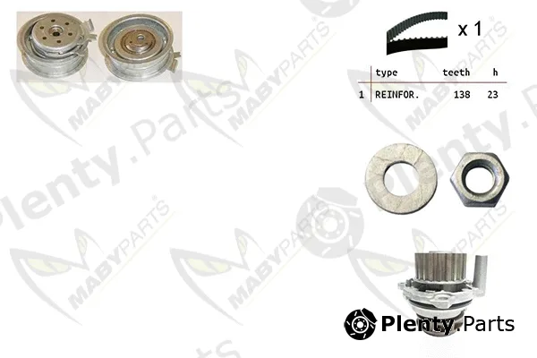 Mabyparts OBKWP0086 — Water Pump & Timing Belt Kit