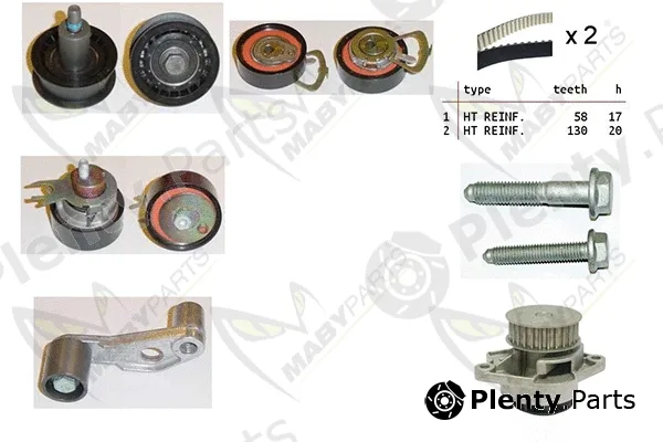 Mabyparts OBKWP0079 — Water Pump & Timing Belt Kit