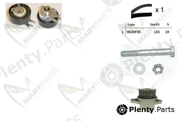 Mabyparts OBKWP0143 — Water Pump & Timing Belt Kit