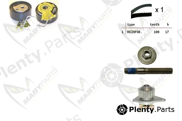Mabyparts OBKWP0057 — Water Pump & Timing Belt Kit