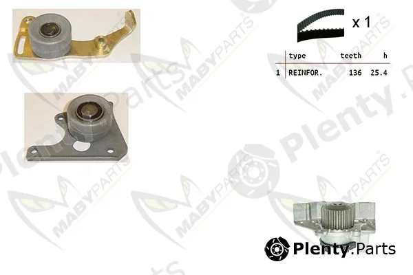 Mabyparts OBKWP0096 — Water Pump & Timing Belt Kit