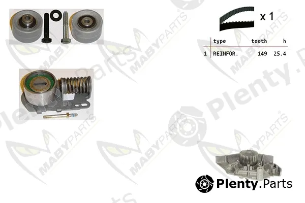 Mabyparts OBKWP0103 — Water Pump & Timing Belt Kit