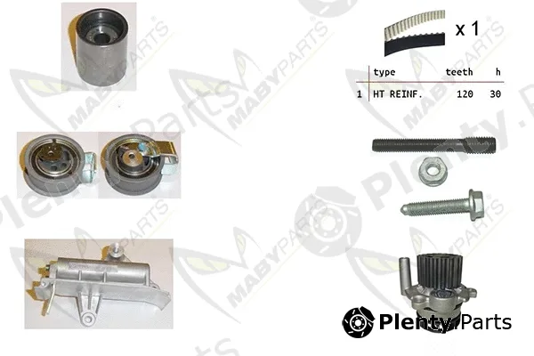 Mabyparts OBKWP0090 — Water Pump & Timing Belt Kit