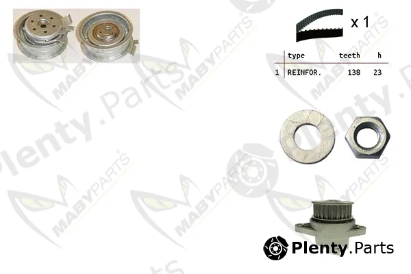 Mabyparts OBKWP0145 — Water Pump & Timing Belt Kit