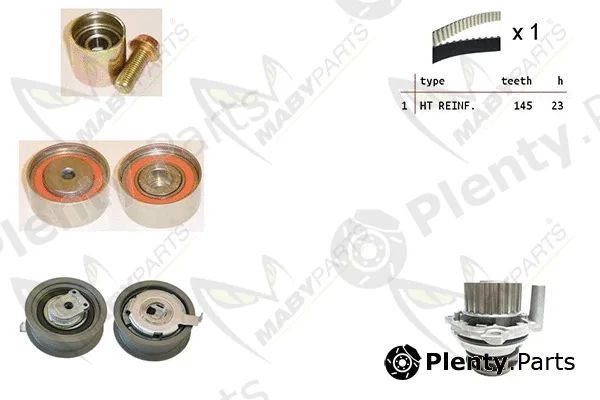 Mabyparts OBKWP0121 — Water Pump & Timing Belt Kit