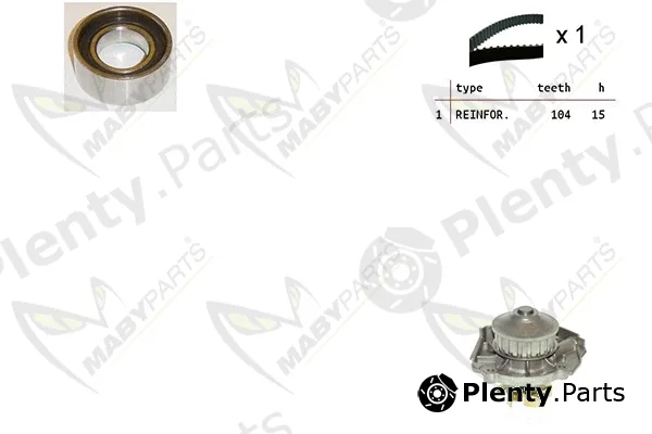 Mabyparts OBKWP0093 — Water Pump & Timing Belt Kit