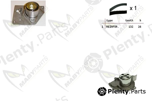 Mabyparts OBKWP0154 — Water Pump & Timing Belt Kit