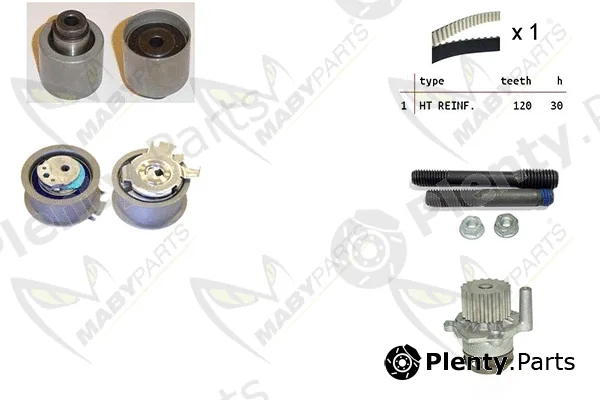 Mabyparts OBKWP0062 — Water Pump & Timing Belt Kit