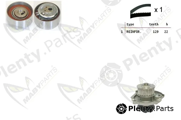 Mabyparts OBKWP0050 — Water Pump & Timing Belt Kit