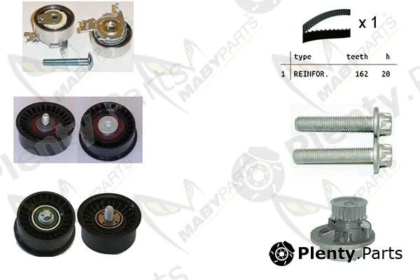 Mabyparts OBKWP0122 — Water Pump & Timing Belt Kit