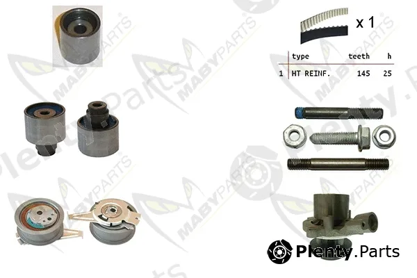 Mabyparts OBKWP0135 — Water Pump & Timing Belt Kit