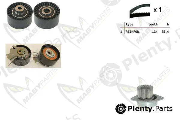 Mabyparts OBKWP0082 — Water Pump & Timing Belt Kit