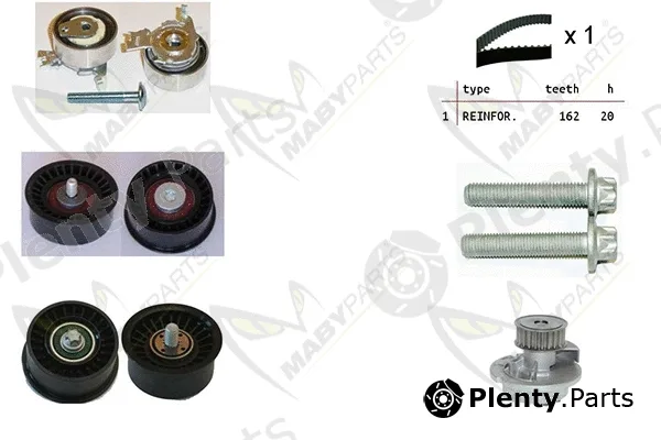 Mabyparts OBKWP0163 — Water Pump & Timing Belt Kit