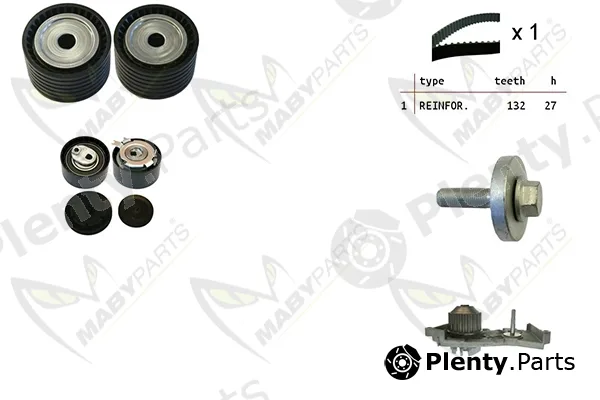 Mabyparts OBKWP0070 — Water Pump & Timing Belt Kit