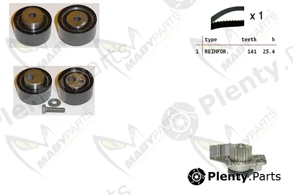 Mabyparts OBKWP0081 — Water Pump & Timing Belt Kit