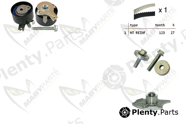 Mabyparts OBKWP0104 — Water Pump & Timing Belt Kit