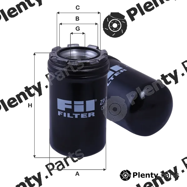 Fil Filter ZP3160MG — Filter, operating hydraulics