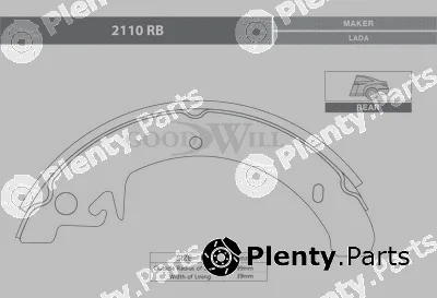 Goodwill 2110RB — Brake Kit, drum brake