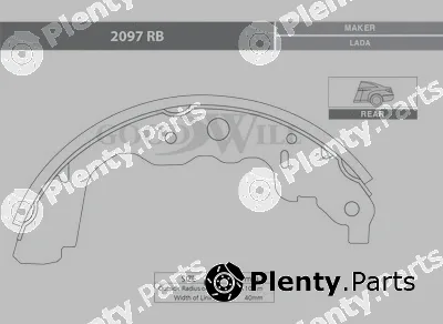 Goodwill 2097RB — Brake Kit, drum brake