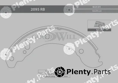 Goodwill 2095RB — Brake Kit, drum brake