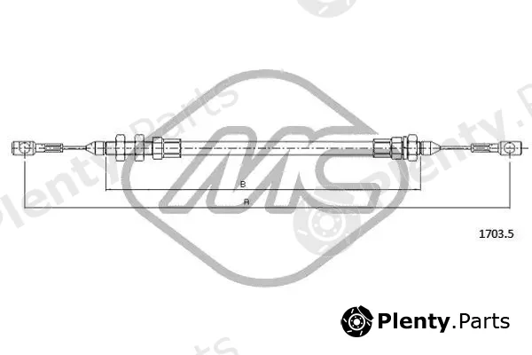 Metalcaucho 81525 — Accelerator Cable