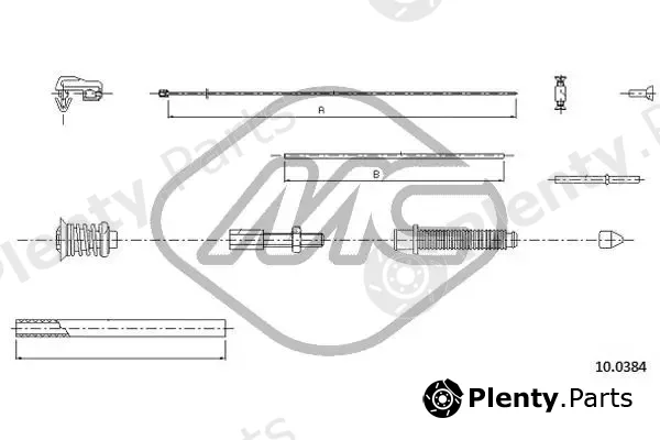 Metalcaucho 83141 — Accelerator Cable