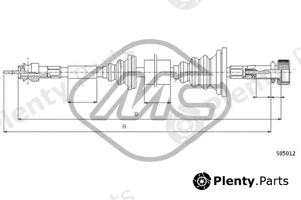 Metalcaucho 80919 — Speedometer Cable