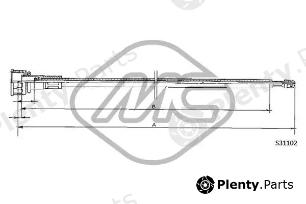 Metalcaucho 83647 — Speedometer Cable