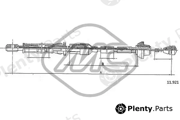 Metalcaucho 81876 — Accelerator Cable