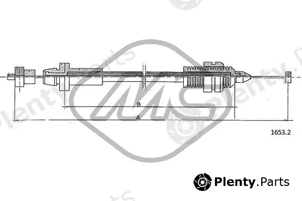 Metalcaucho 81475 — Accelerator Cable