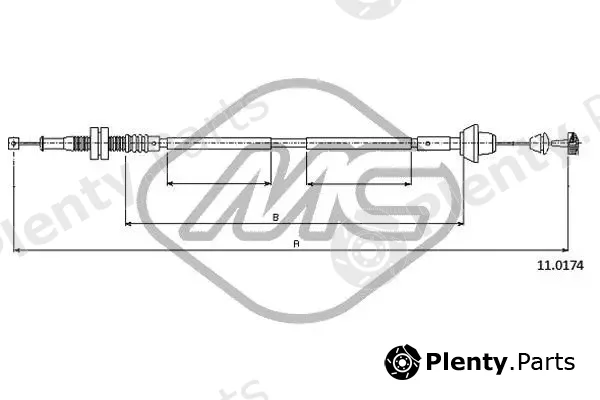 Metalcaucho 81909 — Accelerator Cable