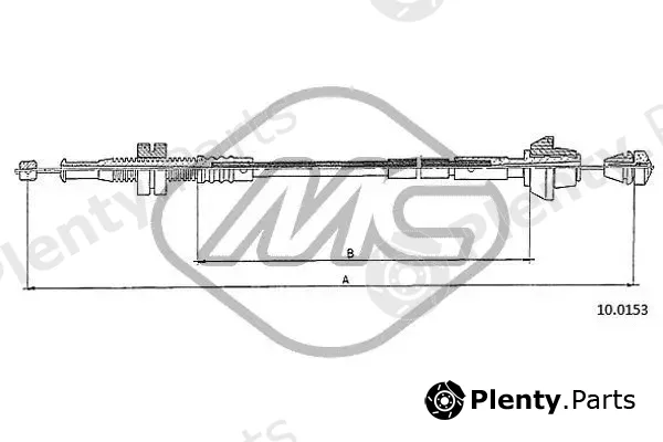 Metalcaucho 81904 — Accelerator Cable