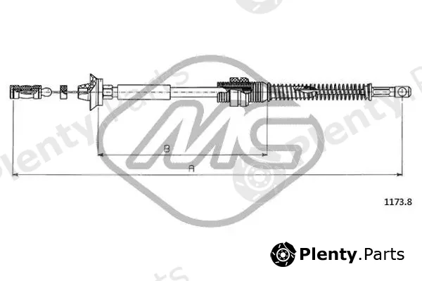 Metalcaucho 81548 — Accelerator Cable