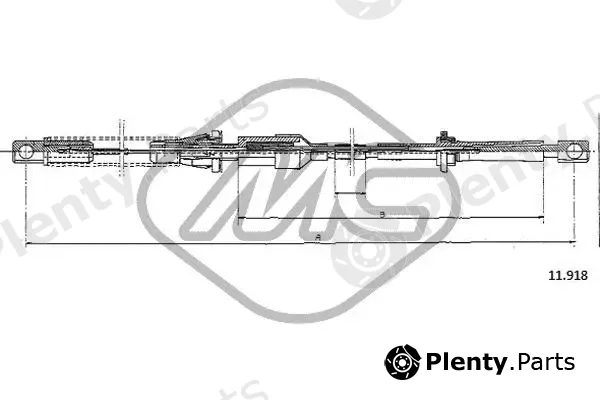 Metalcaucho 81879 — Accelerator Cable