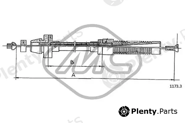 Metalcaucho 81464 — Accelerator Cable