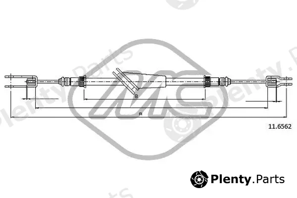 Metalcaucho 83133 — Cable Pull, parking brake
