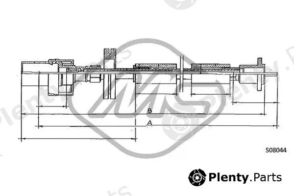 Metalcaucho 81726 — Speedometer Cable